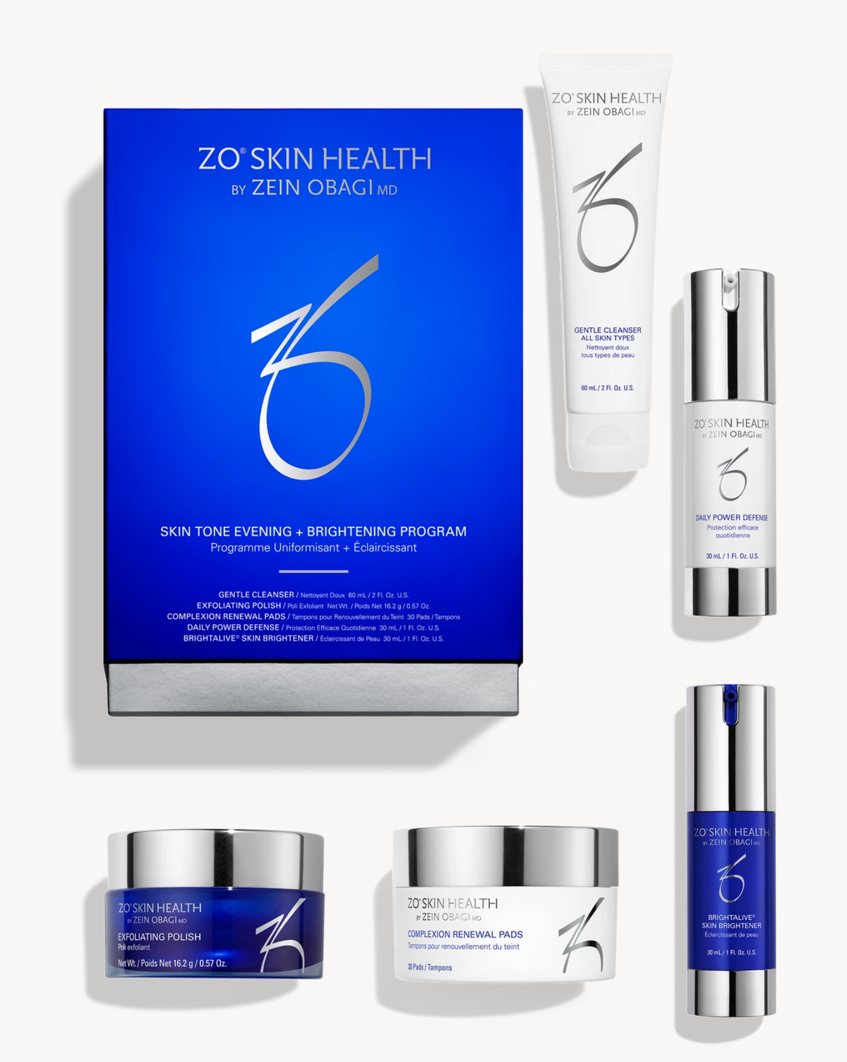 ZO Skin Health Skin Tone Evening + Brightening Program